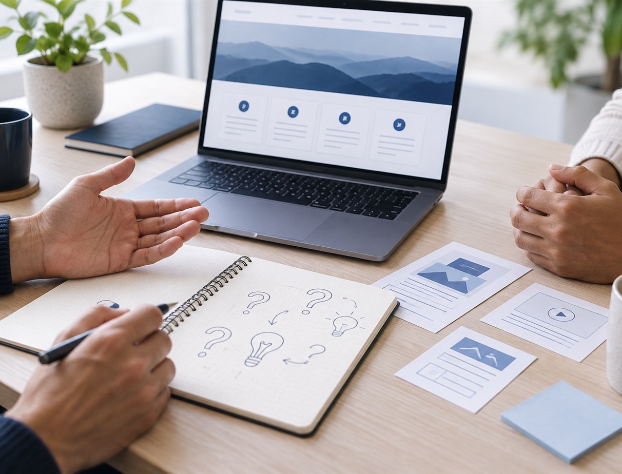 Planning a website project with clear answers